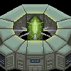 special purpose spaceship icon/pixelart