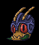 evil ant head icon/pixelart