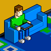 Apple user icon/pixelart