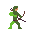 bow shooting icon/pixelart