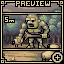 Ponzo Illusion icon/pixelart