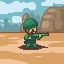 Army man icon/pixelart
