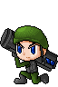 Army bazooka avatar icon/pixelart