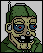 Robot army brat icon/pixelart