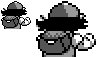 Ash-Pokemon Red icon/pixelart