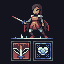 Bullfinch icon/pixelart