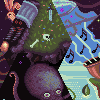 Hexquisite Corpse III icon/pixelart