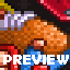 Kick to fly icon/pixelart