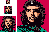 Andy Warhol Portraits : Che Guevara icon/pixelart