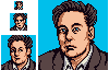 Neo Pop Elon Musk icon/pixelart