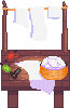 Weaver bench icon/pixelart