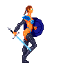 barbarian Babe icon/pixelart