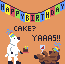 Birthday Bear icon/pixelart