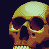 Pixelated Skull