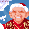 Pope Benedict XVI. icon/pixelart