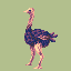 Ostrich Animation icon/pixelart