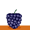 Jumping blackberry icon/pixelart