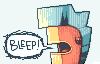 BLEEP The Dinosaur icon/pixelart