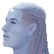 Blue elf icon/pixelart