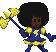 Lightning Blue icon/pixelart