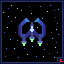 Blue W icon/pixelart