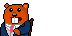 beaver vote icon/pixelart