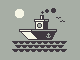 Boat pixel icon / logo design icon/pixelart