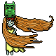 The Girl and her Mask icon/pixelart