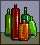 Still life with bottles icon/pixelart