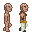 Little nude man walking [Edit: clothes on!] icon/pixelart
