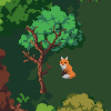 Forest game arena icon/pixelart