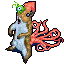 Brainslug-squirrelsquid icon/pixelart