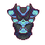 blue breastplate