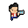 Brian running icon/pixelart