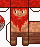 Barbarian Papercraft icon/pixelart