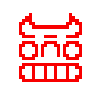 bull icon/pixelart