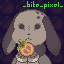 bunny and strawberry icon/pixelart