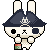 Pirate Bunni icon/pixelart
