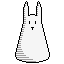 Little bunny avatar icon/pixelart