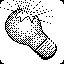 Bursting Lightbulb icon/pixelart