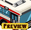 Isometric Bus icon/pixelart