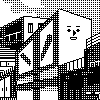 black and white icon/pixelart