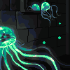 Jellyfish dream icon/pixelart