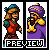 Cadence and the Shopkeeper icon/pixelart