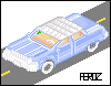 Blue Camaro icon/pixelart