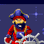 Space Captain Bluebeard icon/pixelart