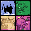 gross monsters icon/pixelart