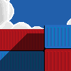 Shipping Container icon/pixelart