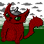Cat by a nickname a smoke