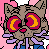 Kitty on catnip icon/pixelart